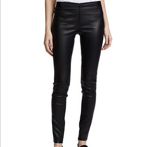 Alice and Olivia Front Zip Leather Leggings size 0